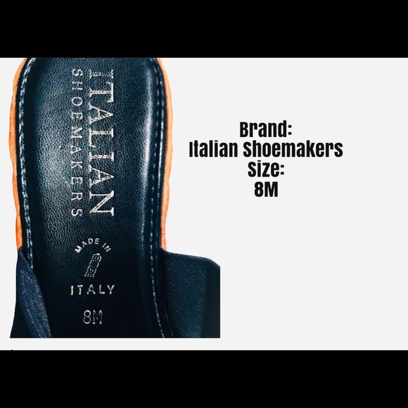 Italian Shoemakers Wedge Slip-On Sandal Size 8 - Picture 4 of 5